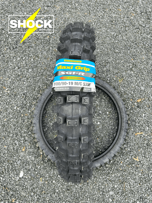 Maxi Grip 100/90 - 19 SG1 Tyre - Shock Moto Ltd