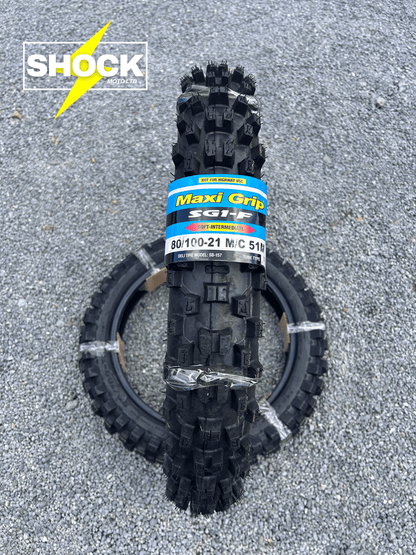 Maxi Grip 80/100 - 21 SG1 Tyre - Shock Moto Ltd