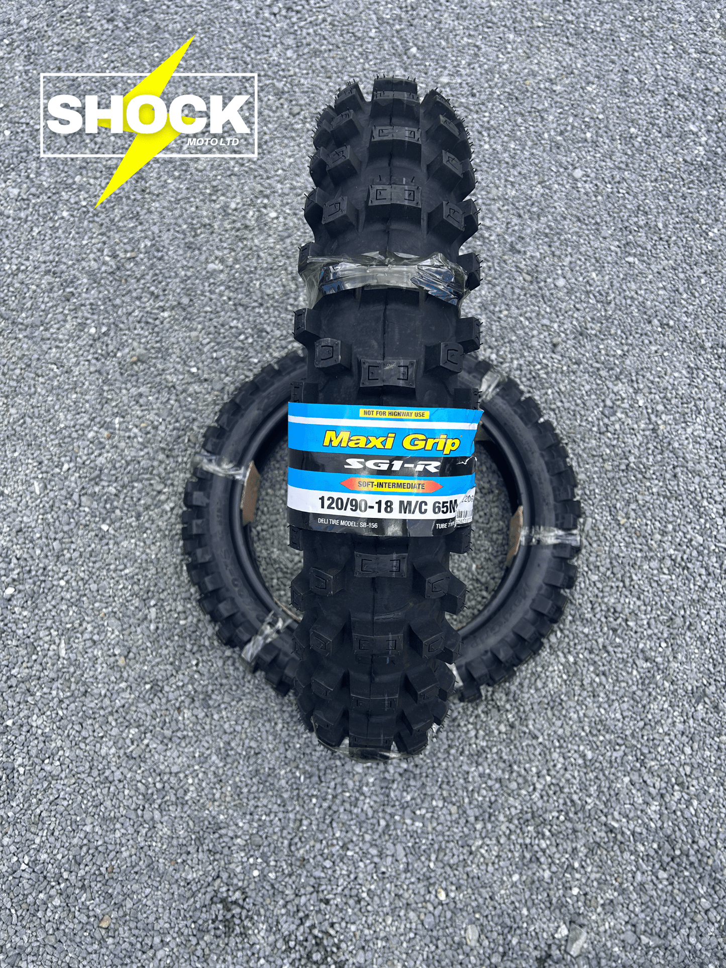 Maxi Grip 120/90 - 18 SG1 Tyre - Shock Moto Ltd