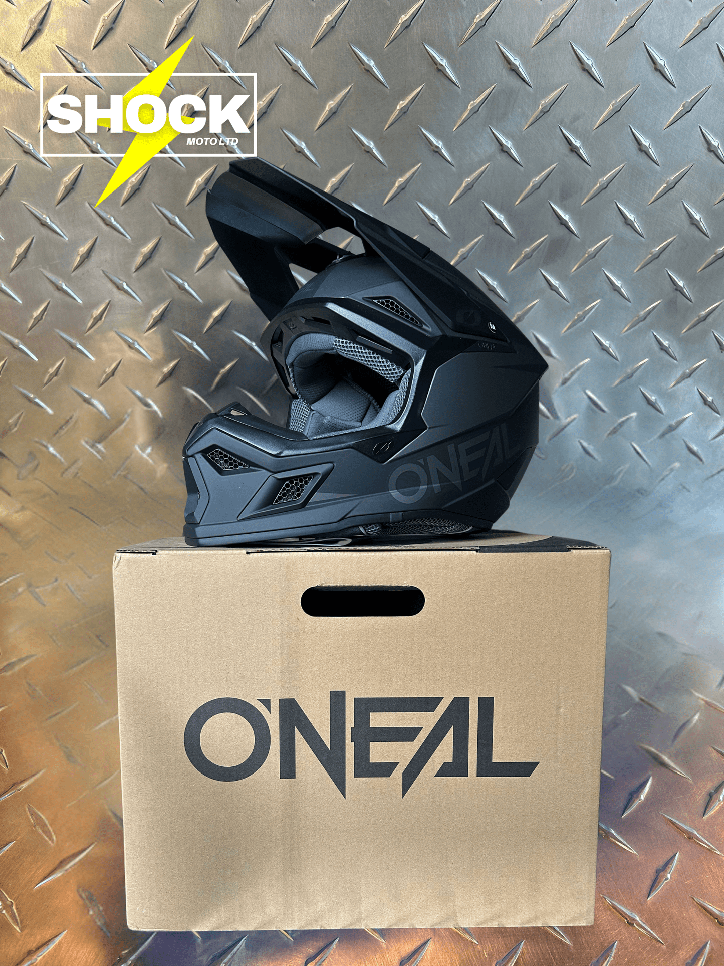 O'NEAL 3SRS Helmet, Black\Gray - Shock Moto Ltd