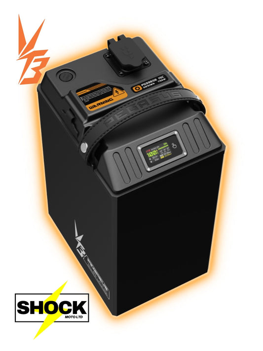 Ventus Pegasus Ultra Bee Battery 96V 56Ah – 75kW Performance Battery - Shock Moto Ltd