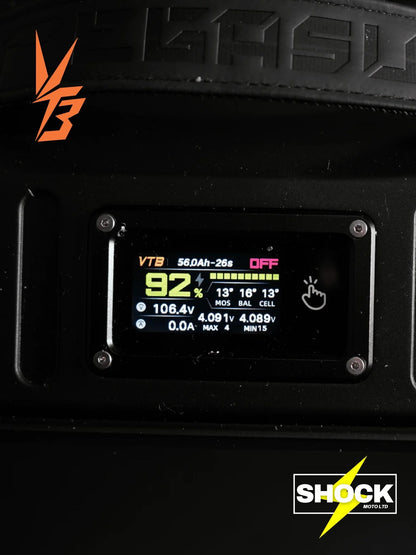 Ventus Pegasus Ultra Bee Battery 96V 56Ah – 75kW Performance Battery - Shock Moto Ltd